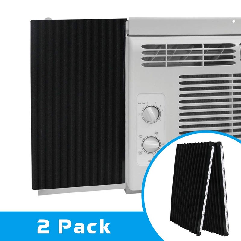 Air Jade Window Air Conditioner Side Panels, AC Side Insulated Foam Panels, 17" x 9" x 7/8", Window Insulation and Seal Kit, Pack of 2, Black - Image 3